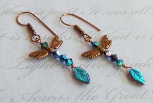 Dragonfly Priestess earrings by KCDragonfly 300x202