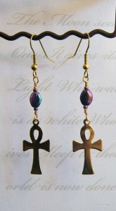 Egyptian Ankh Earrings by KCDragonfly 165x300