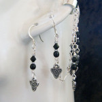 Celtic Darkness ear cuff and earring set by KCDragonfly