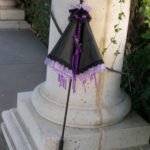 KC Dragonfly – Black and Purple parasol – upright