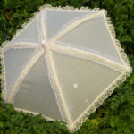 KC Dragonfly – Wedding Basic Off White parasol – top