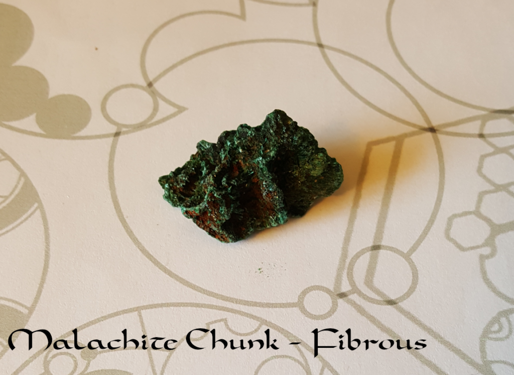 Malachite - Fibrous Chunk - photography by KC Dragonfly