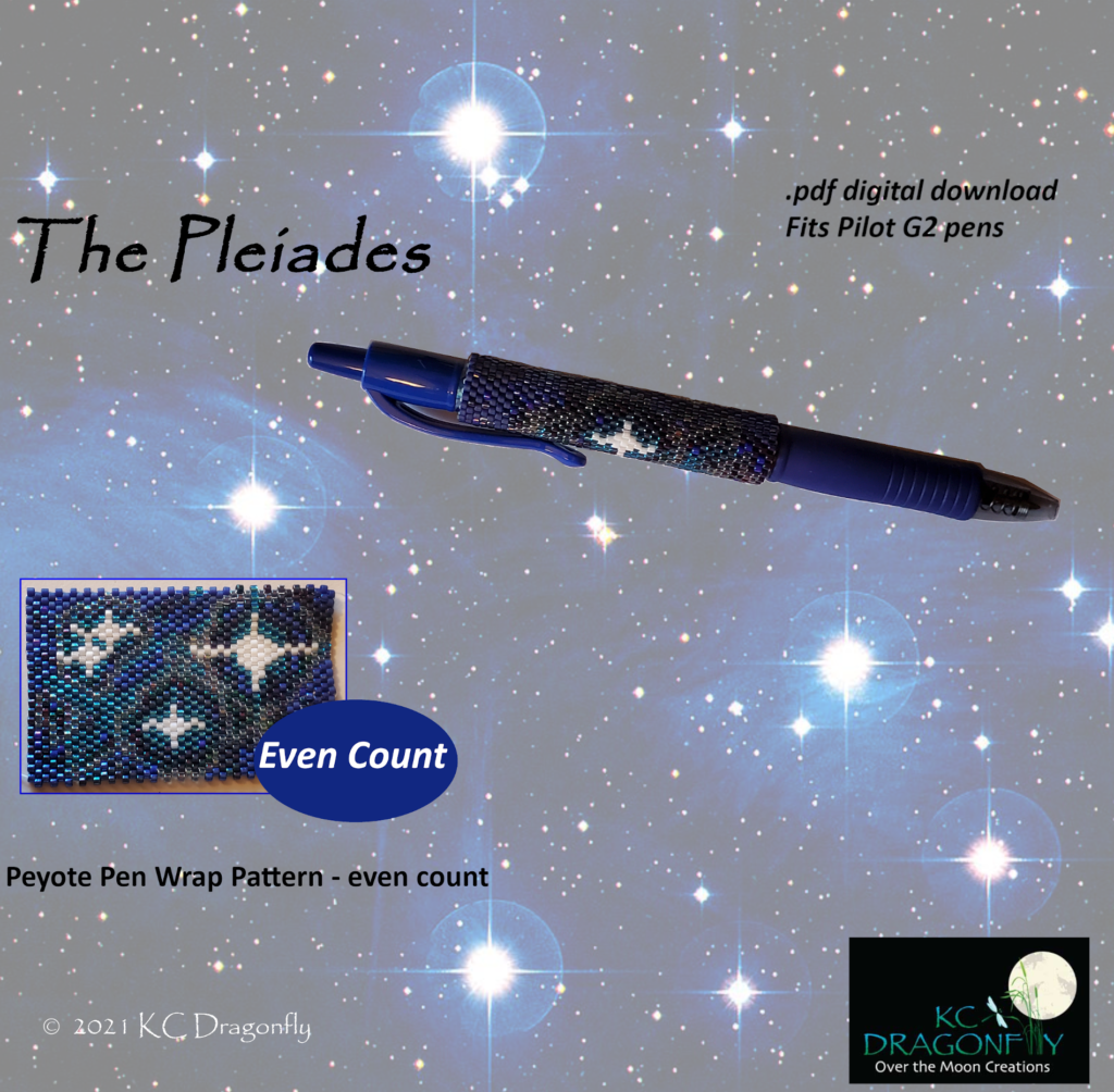KC Dragonfly - Etsy Listing - Pen Wrap - The Pleiades