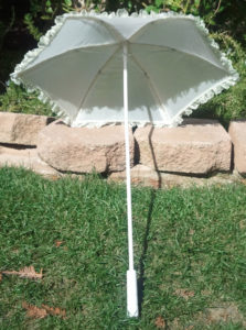 KC Dragonfly - Wedding Basic Off White parasol - top - interior