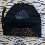 KC Dragonfly Leopard Print Cell Phone Purse with phone