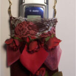 KC Dragonfly Victorian Rose cell phone purse with phone